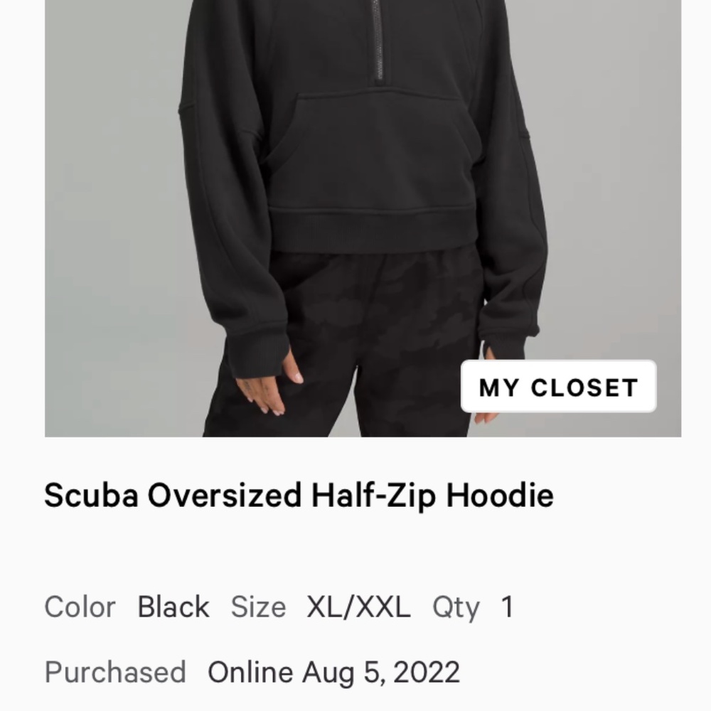 COPY - Lululemon Scuba Oversized Half-Zip Hoodie